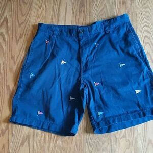 Chaps nacy flag shorts Sz 36 EUC